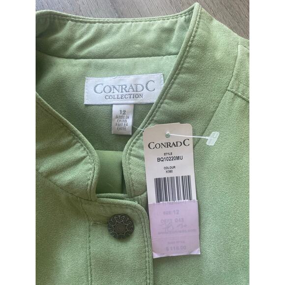 NWT Conrad C Collection Shacket Cropped Jacket Zip Pockets Lined Size 12 - Picture 10 of 10